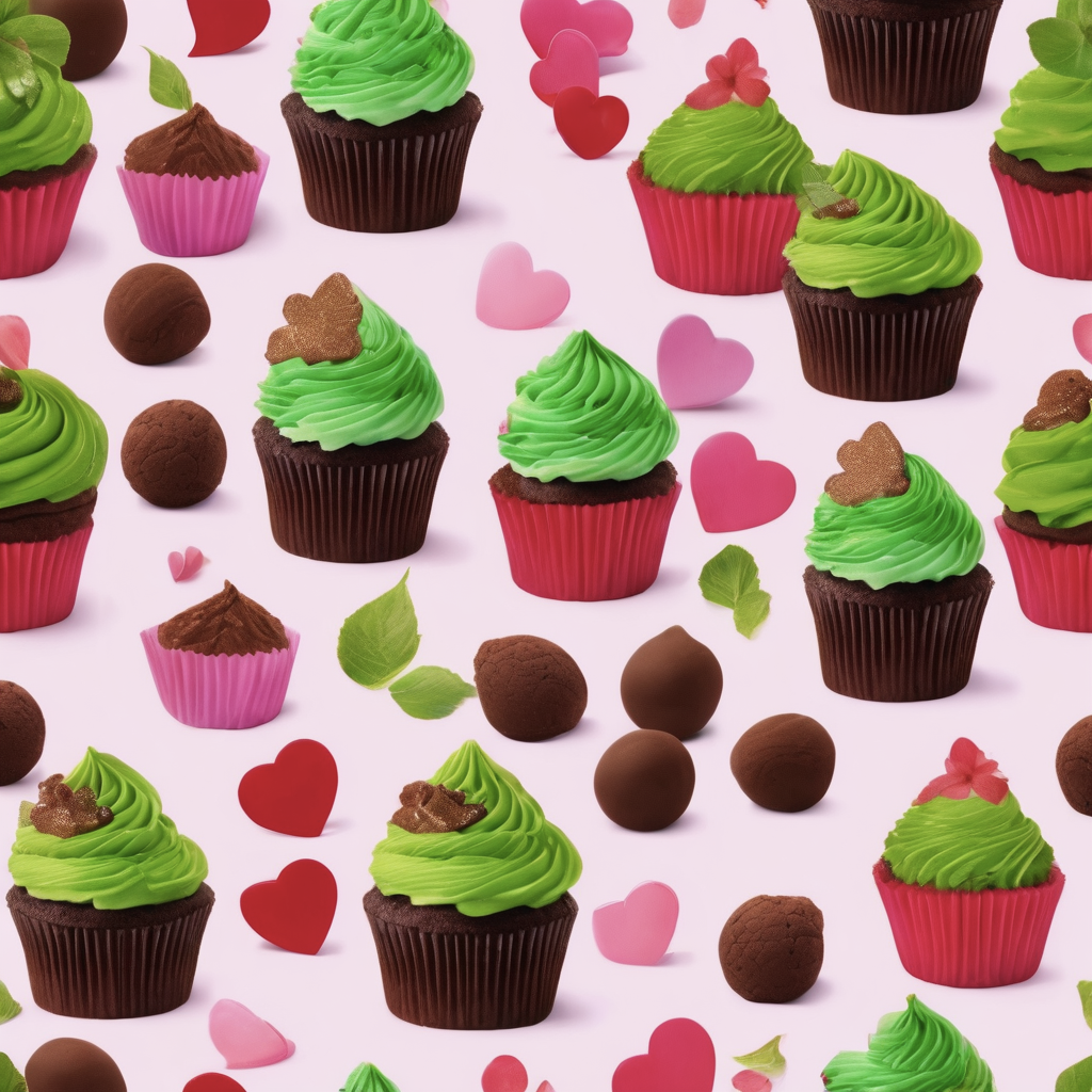 Chocolate Matcha Cupcakes with Matcha Frosting using MegaPlants Cacao Magic and Matcha Magic