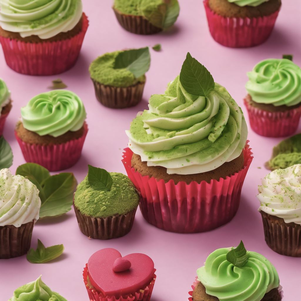 MegaPlants Matcha Magic Cupcakes with Matcha Magic Frosting